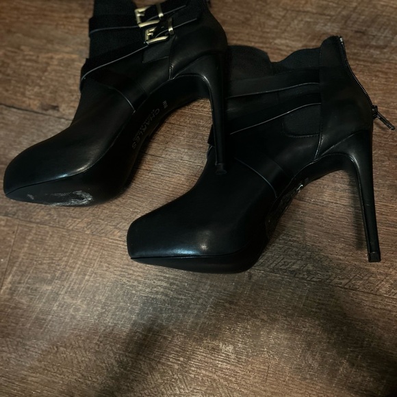 Charles David black hidden platform boot size 8.5.New - Picture 2 of 5